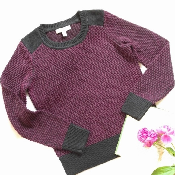 Banana Republic Sweaters - Banana Republic • Merino wool purple knit sweater